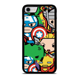 MARVEL COMIC CHARACTERS COLLAGE iPhone SE 2022 Case Cover