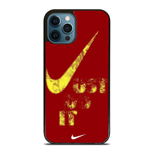 NIKE JUST DO IT RED HALFTONE iPhone 12 Pro Max Case Cover