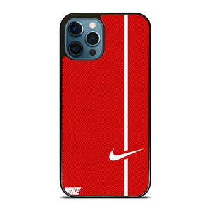 NIKE LOGO RED STRIPE iPhone 12 Pro Max Case Cover