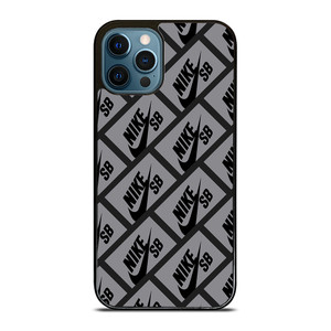 NIKE SB SKATEBOARD BOX PATTERN GREY iPhone 12 Pro Max Case Cover