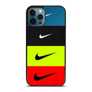 NIKE SWOOSH STRIPE COLORS iPhone 12 Pro Max Case Cover