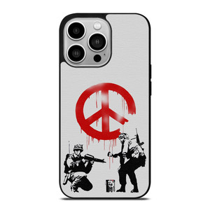 BANKSY ART PEACE iPhone 14 Pro Case Cover BANKSY ART PEACE iPhone 14 Pro Case Cover