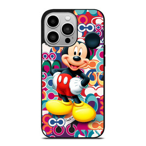 COACH NEW YORK MICKEY MOUSE CUTE iPhone 14 Pro Case Cover