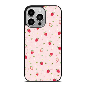 CUTE STRAWBERRY PATTERN iPhone 14 Pro Case Cover