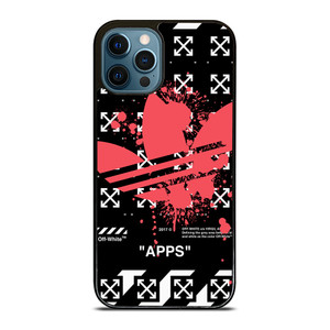 OFF WHITE X ADIDAS RED iPhone 12 Pro Max Case Cover