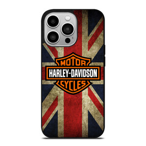 HARLEY DAVIDSON BRITISH UNION JACK iPhone 14 Pro Case Cover HARLEY DAVIDSON BRITISH UNION JACK iPhone 14 Pro Case Cover