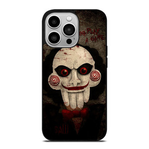JIGSAW MOVIES I WANNA PLAY A GAME iPhone 14 Pro Case Cover JIGSAW MOVIES I WANNA PLAY A GAME iPhone 14 Pro Case Cover