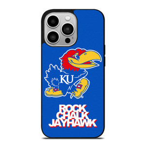 KANSAS JAYHAWKS ROCK CHALK iPhone 14 Pro Case Cover