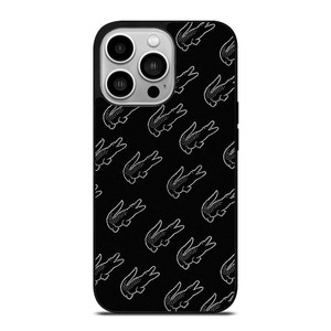 LACOSTE BLACK WHITE iPhone 14 Pro Case Cover