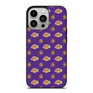 LOS ANGELES LAKERS NBA PATTERN iPhone 14 Pro Case Cover