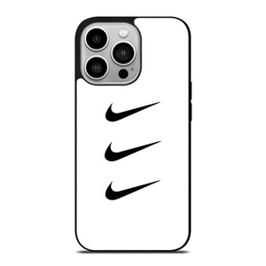 NIKE TRIPPLE SWOOSH WHITE iPhone 14 Pro Case Cover