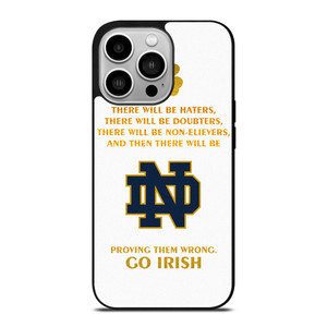 NOTRE DAME FIGHTING IRISH QUOTES iPhone 14 Pro Case Cover NOTRE DAME FIGHTING IRISH QUOTES iPhone 14 Pro Case Cover