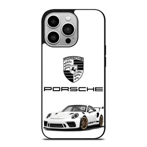 PORSCHE GT3 RS WHITE iPhone 14 Pro Case Cover