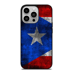 PUERTO RICO RUSTY FLAG iPhone 14 Pro Case Cover