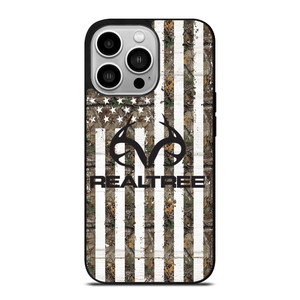 REALTREE AMERICAN FLAG LOGO iPhone 14 Pro Case Cover