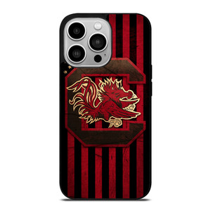SOUTH CAROLINA GAMECOCKS FOOTBALL FLAG iPhone 14 Pro Case Cover