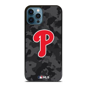 PHILADELPHIA PHILLIES BASEBALL BLACK CAMO iPhone 12 Pro Max Case Cover