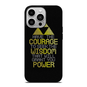 TRIFORCE ZELDA QUOTES iPhone 14 Pro Case Cover