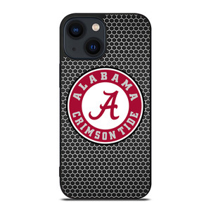 ALABAMA CRIMSON TIDE FOOTBALL METAL iPhone 14 Plus Case Cover ALABAMA CRIMSON TIDE FOOTBALL METAL iPhone 14 Plus Case Cover