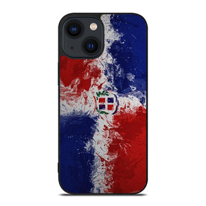DOMINICAN REPUBLIC FLAG ART iPhone 14 Plus Case Cover