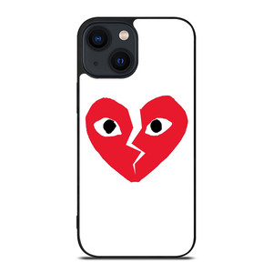 HEART BREAK COMME DES GARCONS iPhone 14 Plus Case Cover