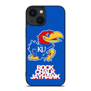 KANSAS JAYHAWKS ROCK CHALK iPhone 14 Plus Case Cover