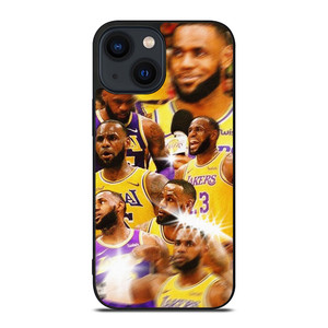 LEBRON JAMES LAKERS COLLAGE 2 iPhone 14 Plus Case Cover LEBRON JAMES LAKERS COLLAGE 2 iPhone 14 Plus Case Cover