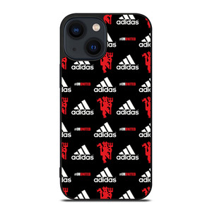 MANCHESTER UNITED ADIDAS PATTERN iPhone 14 Plus Case Cover