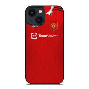 MANCHESTER UNITED JERSEY 2022-23 iPhone 14 Plus Case Cover MANCHESTER UNITED JERSEY 2022-23 iPhone 14 Plus Case Cover