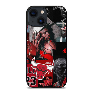 MICHAEL JORDAN CHICAGO BULLS COLLAGE iPhone 14 Plus Case Cover