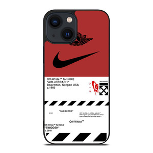NIKE AIR JORDAN OFF WHITE LOGO iPhone 14 Plus Case Cover