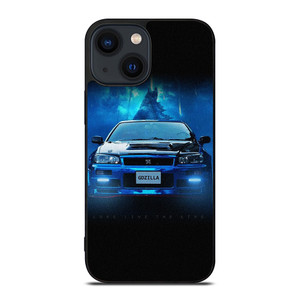 NISSAN GTR GODZILLA BLUE iPhone 14 Plus Case Cover NISSAN GTR GODZILLA BLUE iPhone 14 Plus Case Cover