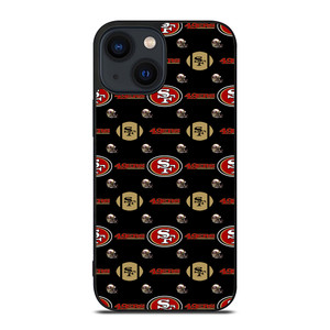 SAN FRANCISCO 49ERS FOOTBALL PATTERN iPhone 14 Plus Case Cover