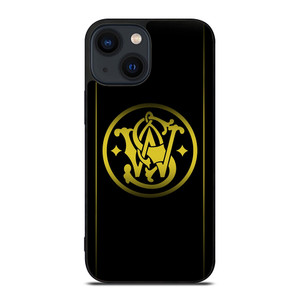 SMITH AND WESSON GOLD iPhone 14 Plus Case Cover SMITH AND WESSON GOLD iPhone 14 Plus Case Cover
