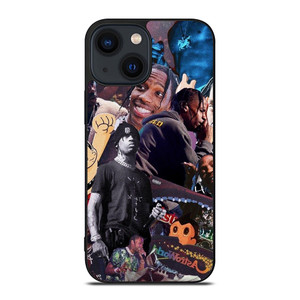 TRAVIS SCOTT ASTROWORLD COLLAGE iPhone 14 Plus Case Cover TRAVIS SCOTT ASTROWORLD COLLAGE iPhone 14 Plus Case Cover