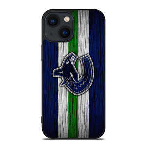 VANCOUVER CANUCKS WOODEN LOGO iPhone 14 Plus Case Cover VANCOUVER CANUCKS WOODEN LOGO iPhone 14 Plus Case Cover