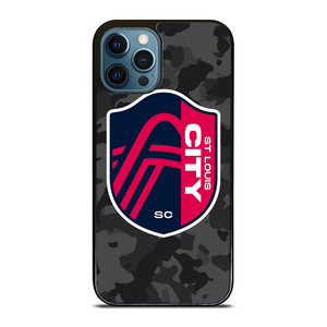 SAINT LOUIS CITY MLS BLACK CAMO iPhone 12 Pro Max Case Cover