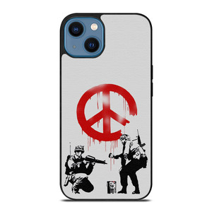 BANKSY ART PEACE iPhone 14 Case Cover BANKSY ART PEACE iPhone 14 Case Cover