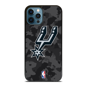 SAN ANTONIO SPURS BLACK CAMO iPhone 12 Pro Max Case Cover
