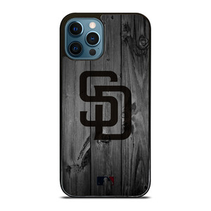 SAN DIEGO PADRES BASEBALL MLB WOOD LOGO iPhone 12 Pro Max Case Cover