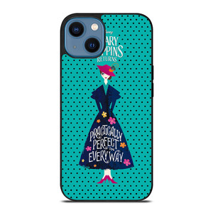 DISNEY MARY POPPINS POLKADOT iPhone 14 Case Cover DISNEY MARY POPPINS POLKADOT iPhone 14 Case Cover