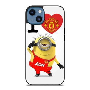 MINIONS LOVE MANCHESTER UNITED iPhone 14 Case Cover MINIONS LOVE MANCHESTER UNITED iPhone 14 Case Cover