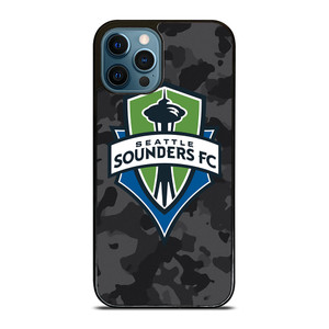 SEATTLE SOUNDERS FC MLS BLACK CAMO iPhone 12 Pro Max Case Cover