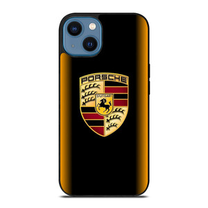 PORSCHE CAR GOLD iPhone 14 Case Cover