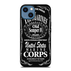 UNITED STATES US MARINE CORPS iPhone 14 Case Cover