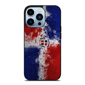 DOMINICAN REPUBLIC FLAG ART iPhone 13 Pro Max Case Cover