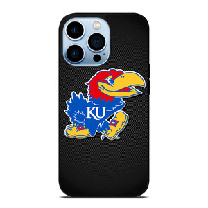 KANSAS JAYHAWKS LOGO CARBON iPhone 13 Pro Max Case Cover