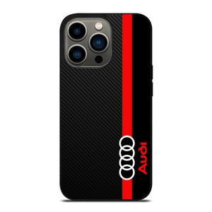 AUDI RED STRIPE LOGO iPhone 13 Pro Case Cover