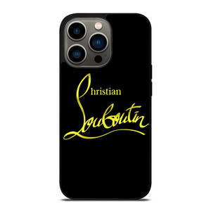 CHRISTIAN LOUBOUTIN GOLD LOGO iPhone 13 Pro Case Cover CHRISTIAN LOUBOUTIN GOLD LOGO iPhone 13 Pro Case Cover