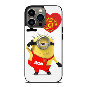 MINIONS LOVE MANCHESTER UNITED iPhone 13 Pro Case Cover MINIONS LOVE MANCHESTER UNITED iPhone 13 Pro Case Cover